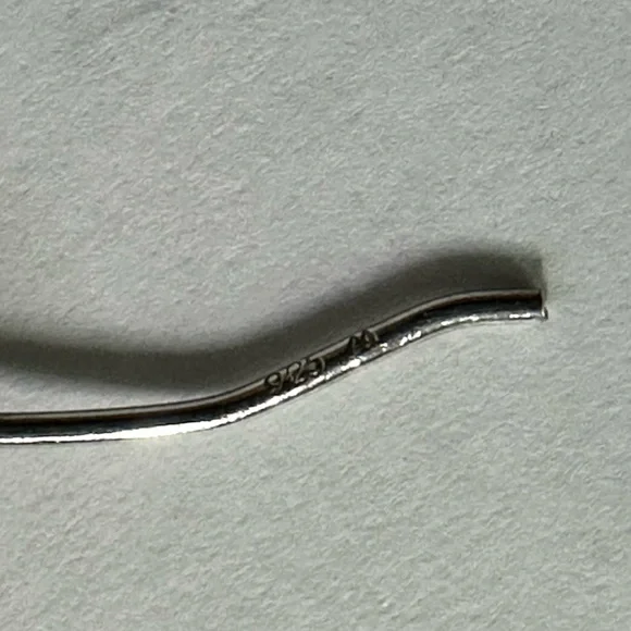 Vintage Interlaced 925 sterling silver hoop earrings - Picture 5 of 5